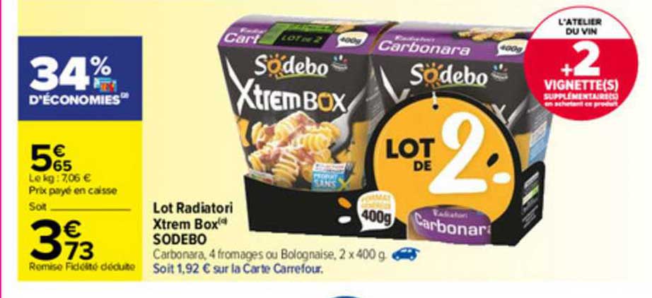 Lot Radiatori Xtrem Box Sodebo