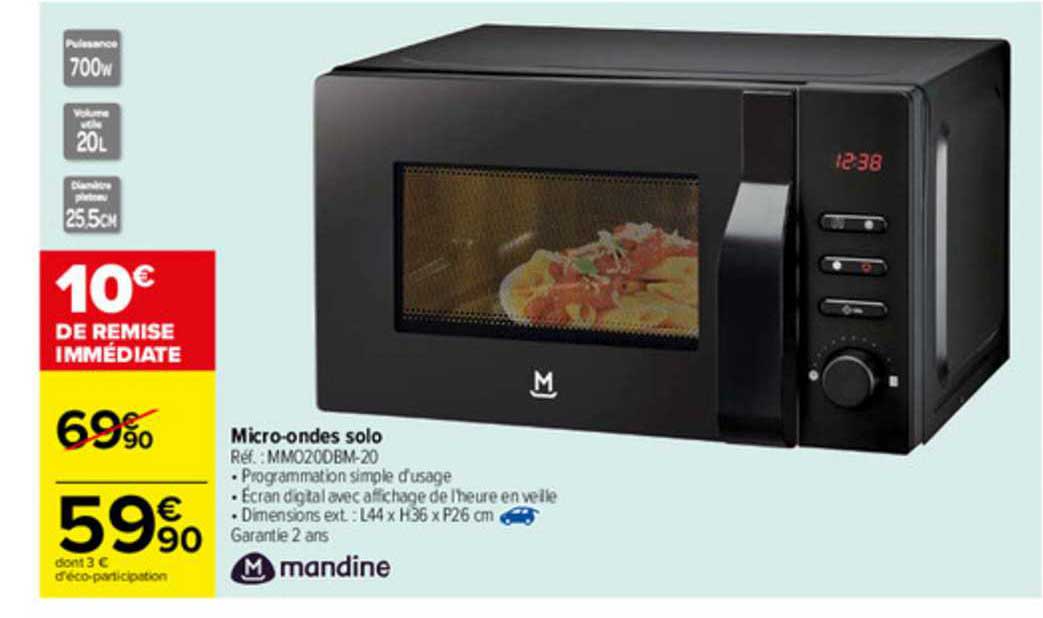 micro-ondes solo mandine