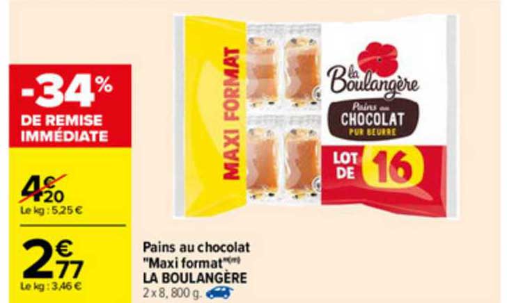 Pains Au Chocolat "maxi Format" La Boulangère