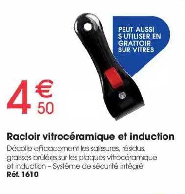 racloir vitrocéramique et induction