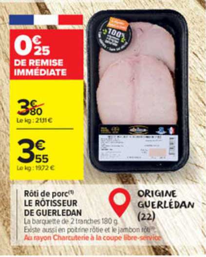 rôti de porc le rôtisseur de guerledan