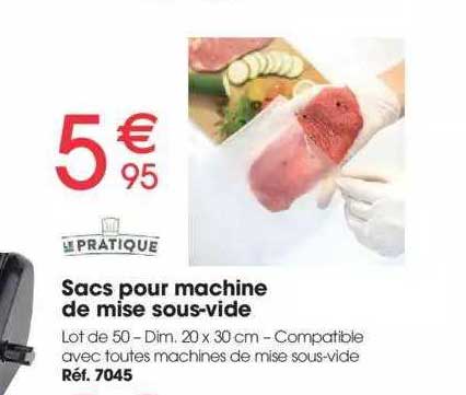 sacs pour machine de mise sous-vide le pratique