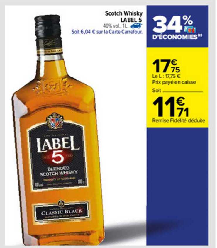 Scotch Whisky Label 5