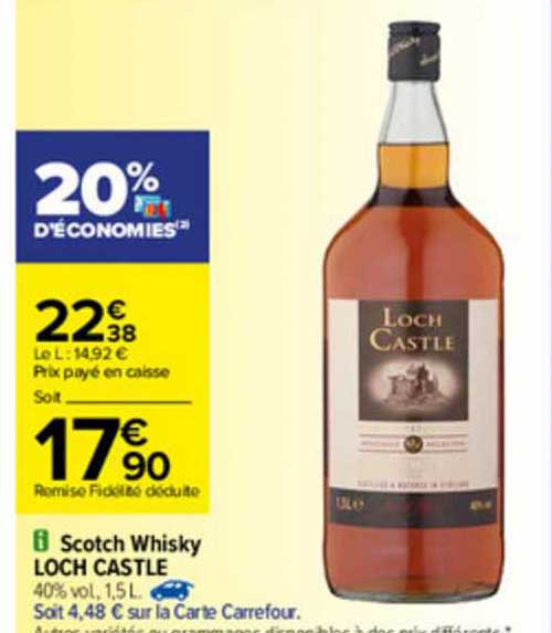 scotch whisky loch castle