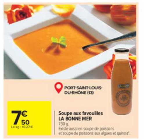 soupe aux favouilles la bonne mer