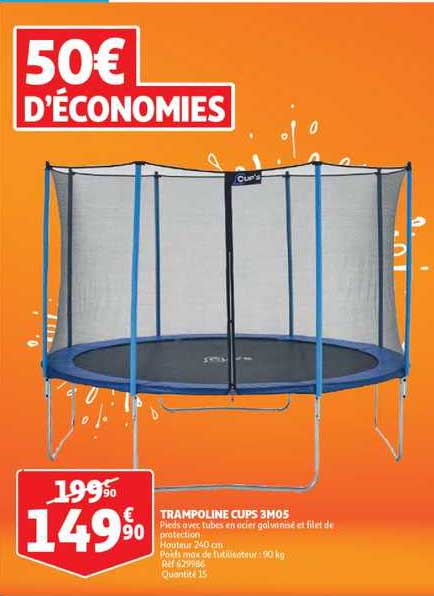 Trampoline Cups 3m05