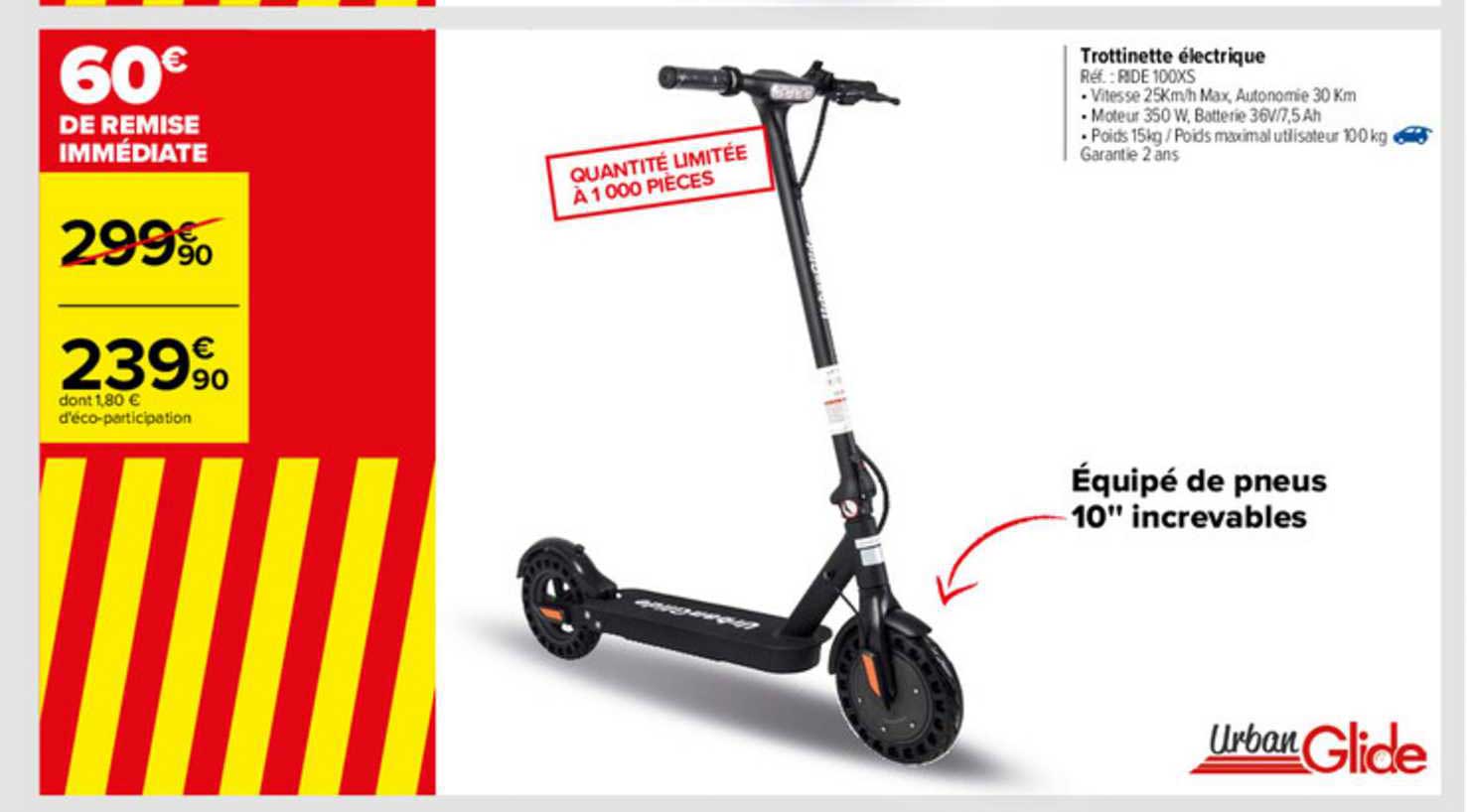 trottinette électrique urban glide