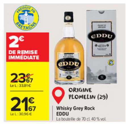 whisky grey rock eddu