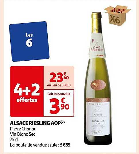 alsace riesling aop pierre chanau vin blanc sec