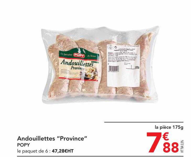 Andouillettes "province" Popy
