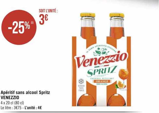 Apéritif Sans Alcool Spritz Venezzio