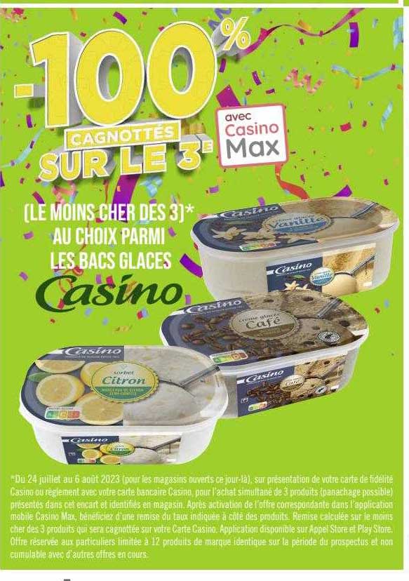 Bacs Glaces Casino