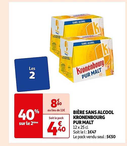 Bière Sans Alcool Kronenbourg Pur Malt