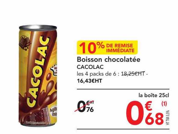 boisson chocolatée cacolac