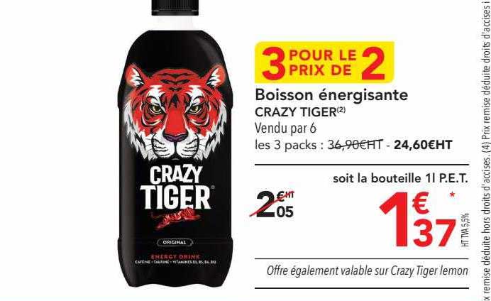 boisson énergisante crazy tiger