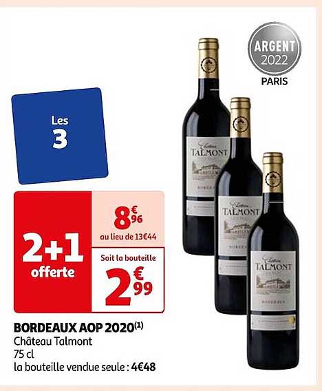 bordeaux aop 2020 château talmont