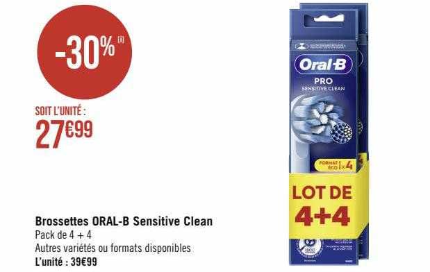 brossettes oral-b sensitive clean