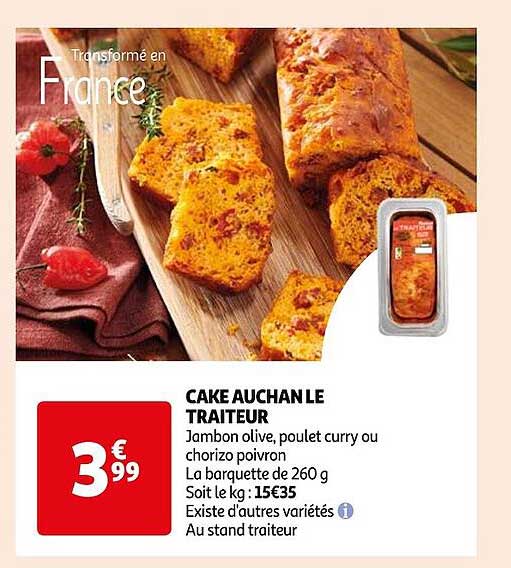 Cake Auchan Le Traiteur