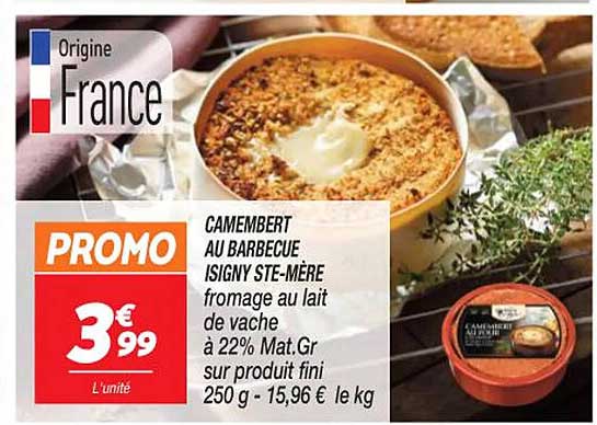 Camembert Au Barbecue Isigny Ste-mère