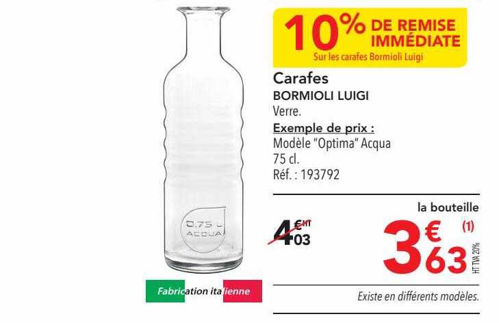 carafes bormioli luigi