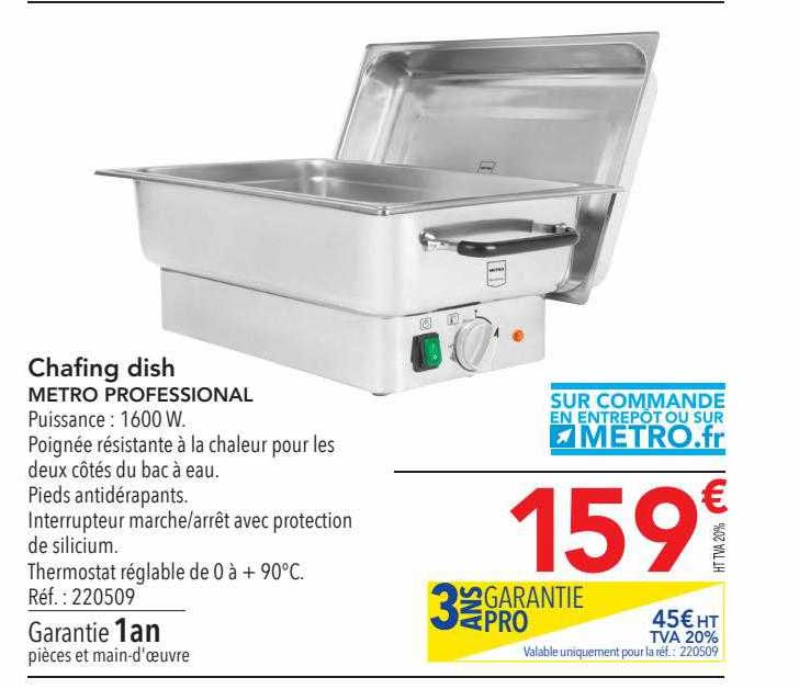 chafing dish metro professional