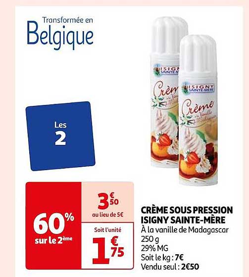 Crème Sous Pression Isigny Sainte-mère