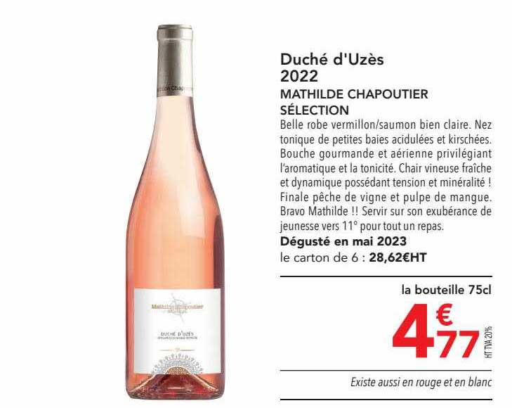 duché d'uzès 2022 mathilde chapoutier sélection