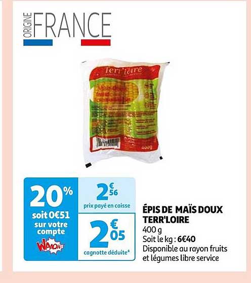 épis De Maïs Doux Terr'loire