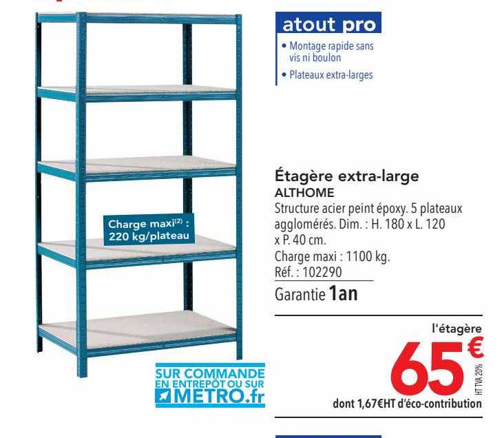 étagère extra-large althome