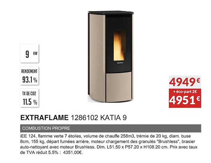 Extraflame 1286102 Katia 9