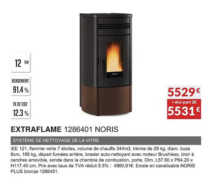 Extraflame 1286401 Noris