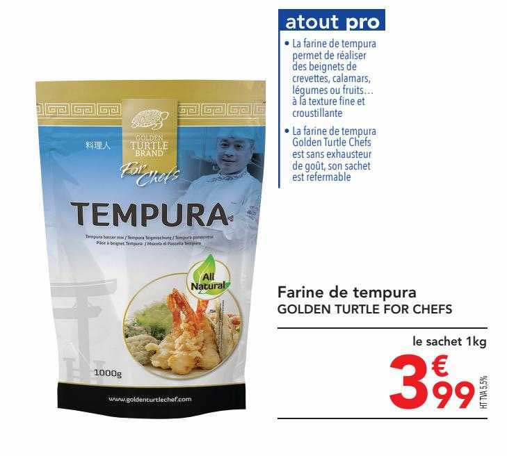 farine de tempura golden turtle for chefs