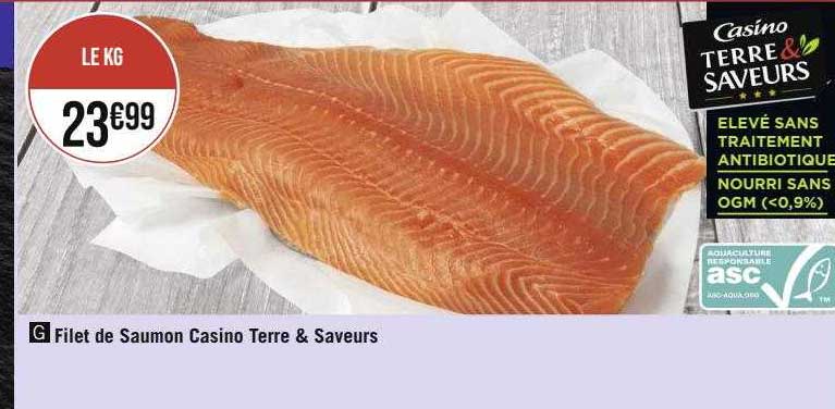 Filet De Saumon Casino Terre & Saveurs