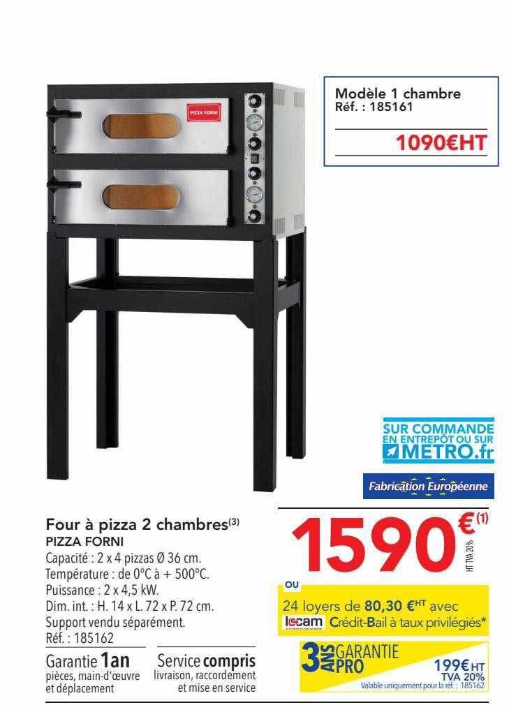 Four à Pizza 2 Chambres Pizza Forni