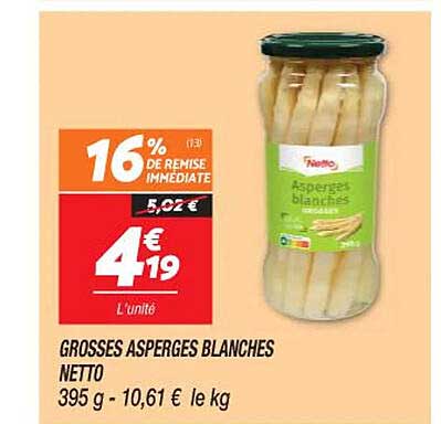 grosses asperges blanches netto