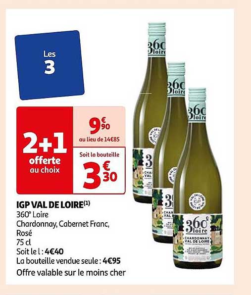 igp val de loire 360° loire chardonnay, cabernet franc, rosé