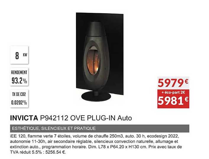invicta p942112 ove plug-in auto