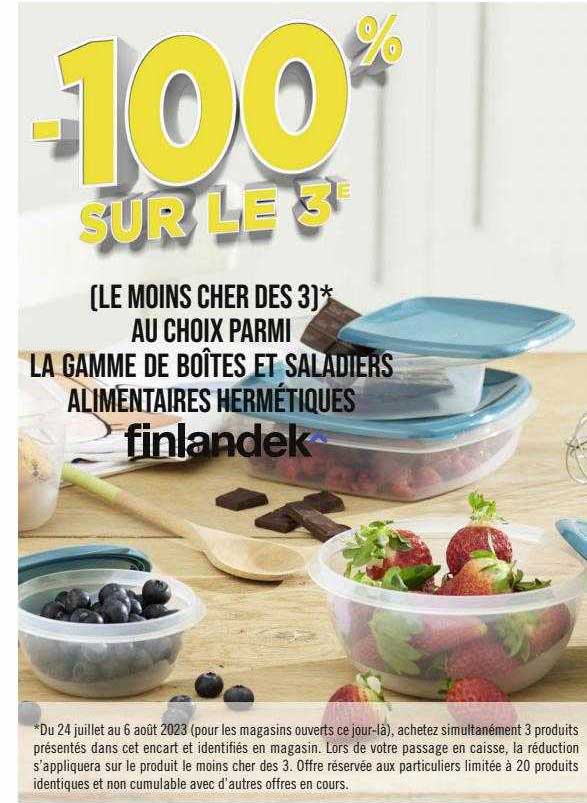 la gamme de boîtes et saladiers alimentaires hermétiques finlandek^