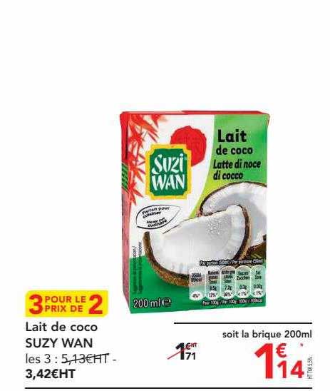 lait de coco suzy wan