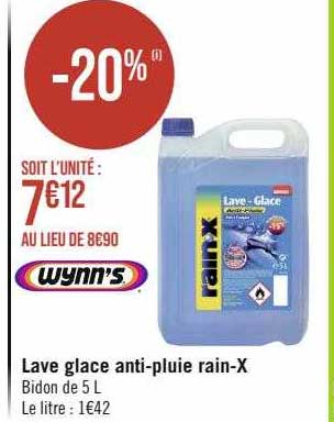 lave glace anti-pluie rain-x wynn's