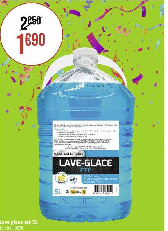 lave glace été 5 l