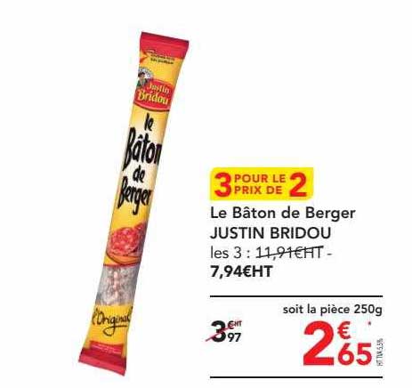 le bâton de berger justin bridou