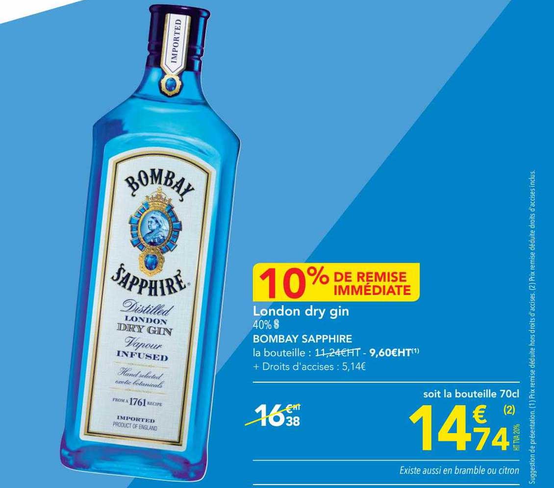 London Dry Gin Bombay Sapphire