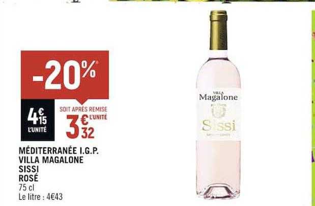 méditerranée i.g.p. villa magalone sissi rosé