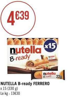nutella b-ready ferrero