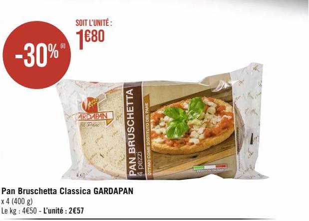 pan bruschetta classica gardapan