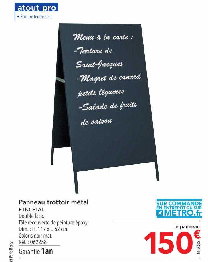 panneau trottoir métal etiq-etal