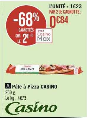 Pâte à Pizza Casino