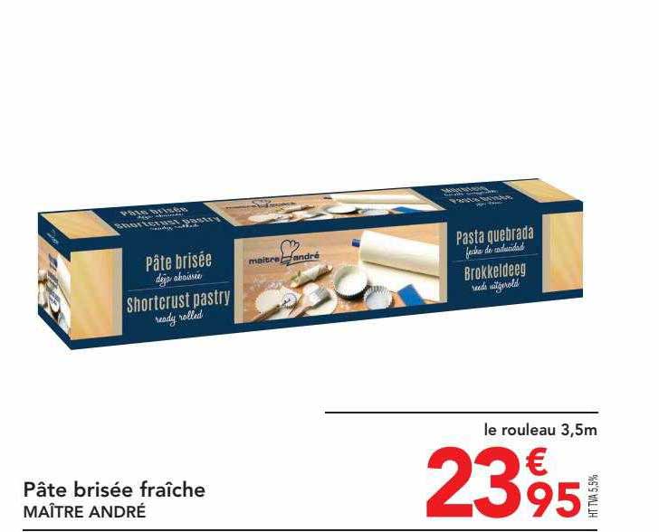 pâte brisée fraîche maître andré