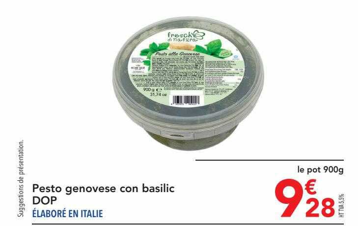 pesto genovese con basilic dop